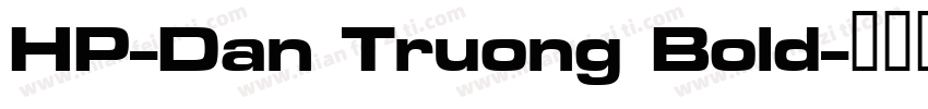HP-Dan Truong Bold字体转换